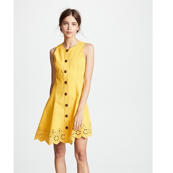 Derek Lam Dresses & Skirts - Derek Lam 10 Crosby Eyelet Flare Button Down Dress